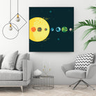 Trappist System by Alessandra Gagliano on GIANT ART - blue vector illustration