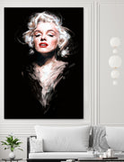 Marilyn by Dmitry Belov on GIANT ART - black digital painting