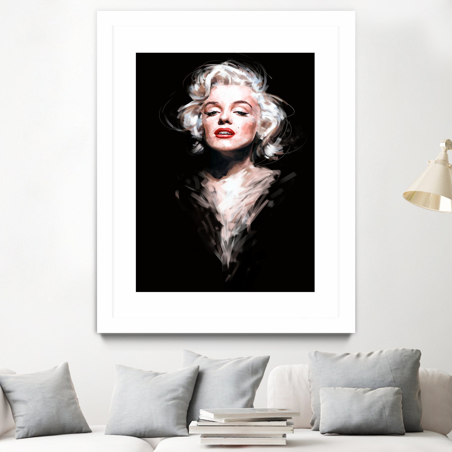 Marilyn by Dmitry Belov on GIANT ART - black digital painting