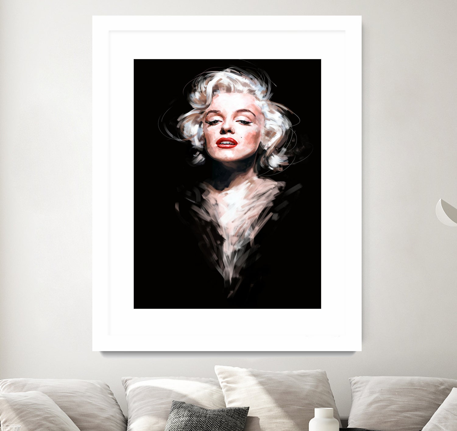 Marilyn by Dmitry Belov on GIANT ART - black digital painting