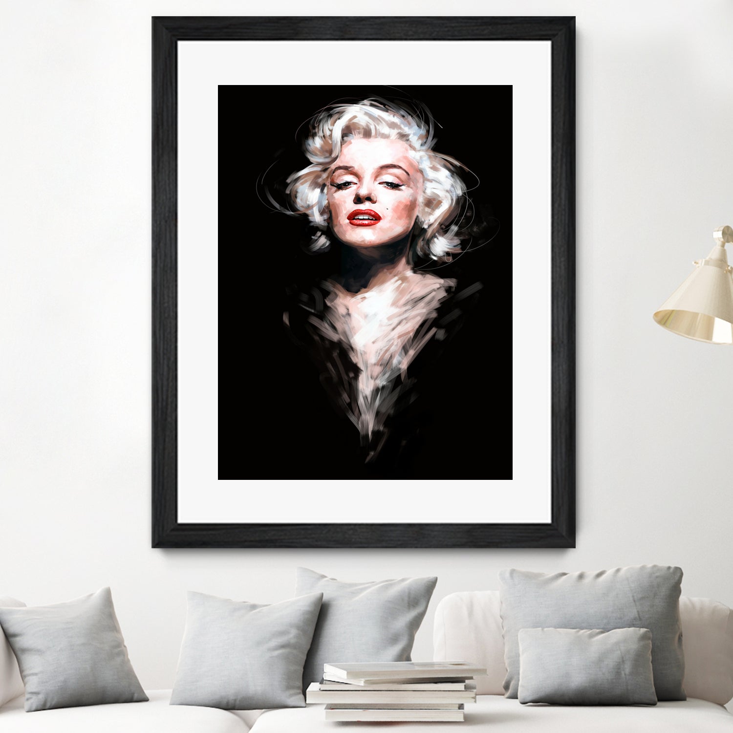 Marilyn by Dmitry Belov on GIANT ART - black digital painting