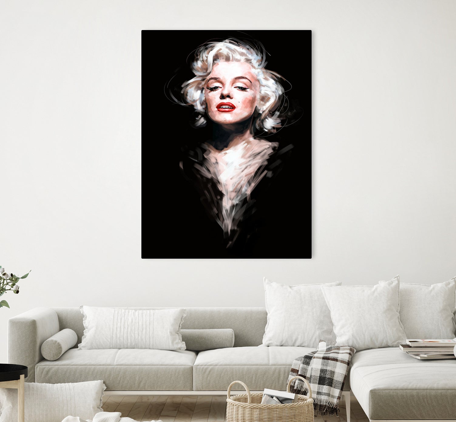 Marilyn by Dmitry Belov on GIANT ART - black digital painting