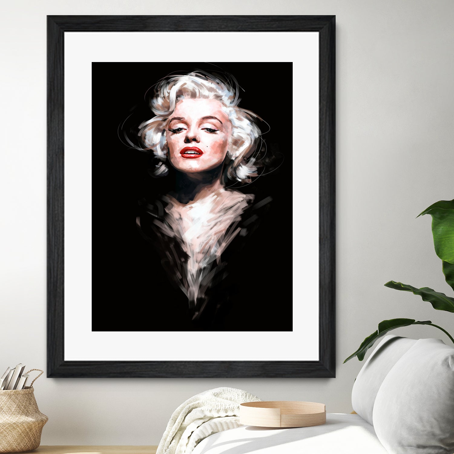 Marilyn by Dmitry Belov on GIANT ART - black digital painting