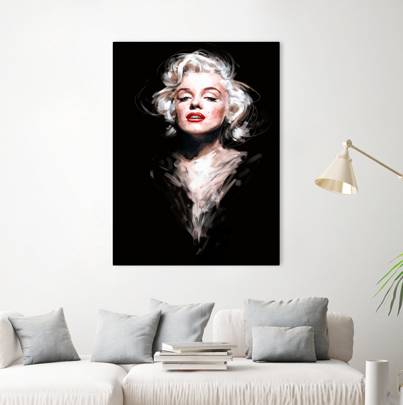 Marilyn by Dmitry Belov on GIANT ART - black digital painting