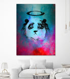 Halo Panda by Nikhil Shinde on GIANT ART - blue digital painting