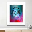 Halo Panda by Nikhil Shinde on GIANT ART - blue digital painting