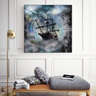 Pirate Ship Rough Storm by Clifford Miller on GIANT ART - gray 3d art