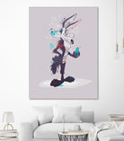 ECO WILE E COYOTEPNT by Simon Guilloteau on GIANT ART - fuchsia vector illustration