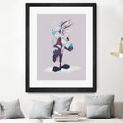 ECO WILE E COYOTEPNT by Simon Guilloteau on GIANT ART - fuchsia vector illustration