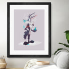 ECO WILE E COYOTEPNT by Simon Guilloteau on GIANT ART - fuchsia vector illustration