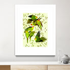 Carolina Parakeet by Scott Partridge on GIANT ART - green vector illustration