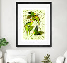 Carolina Parakeet by Scott Partridge on GIANT ART - green vector illustration