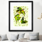 Carolina Parakeet by Scott Partridge on GIANT ART - green vector illustration