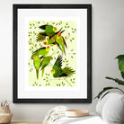 Carolina Parakeet by Scott Partridge on GIANT ART - green vector illustration