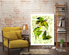 Carolina Parakeet by Scott Partridge on GIANT ART - green vector illustration