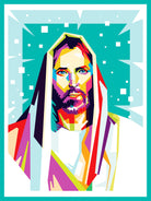 Jesus Christ in WPAP art by Riweldo Sayuna on GIANT ART - blue character design