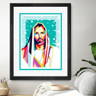 Jesus Christ in WPAP art by Riweldo Sayuna on GIANT ART - blue character design