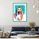 Jesus Christ in WPAP art by Riweldo Sayuna on GIANT ART - blue character design