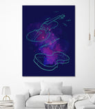 Violin Lines by Leandro Jorge on GIANT ART - fuchsia digital painting