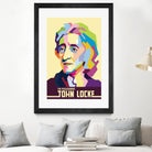 John Locke in Pop Art Portrait by Ahmad Taufiq on GIANT ART - white vector illustration