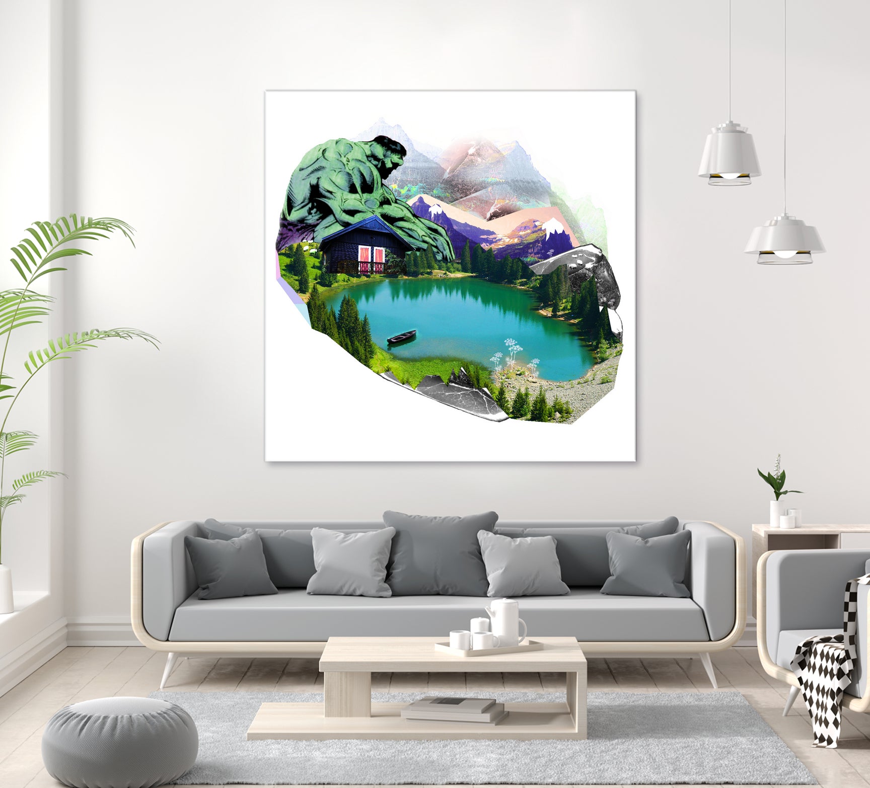 Lac by Julie Baldassi on GIANT ART - green photo illustration