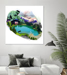 Lac by Julie Baldassi on GIANT ART - green photo illustration