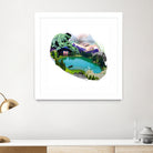 Lac by Julie Baldassi on GIANT ART - green photo illustration