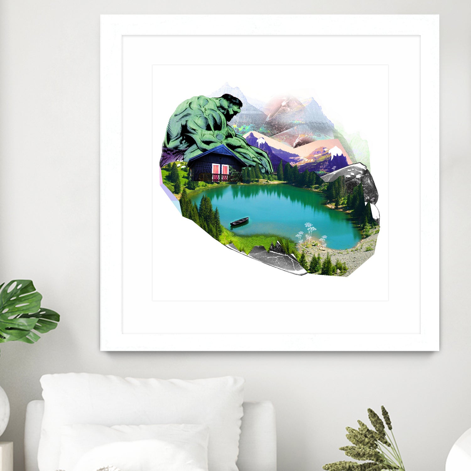 Lac by Julie Baldassi on GIANT ART - green photo illustration