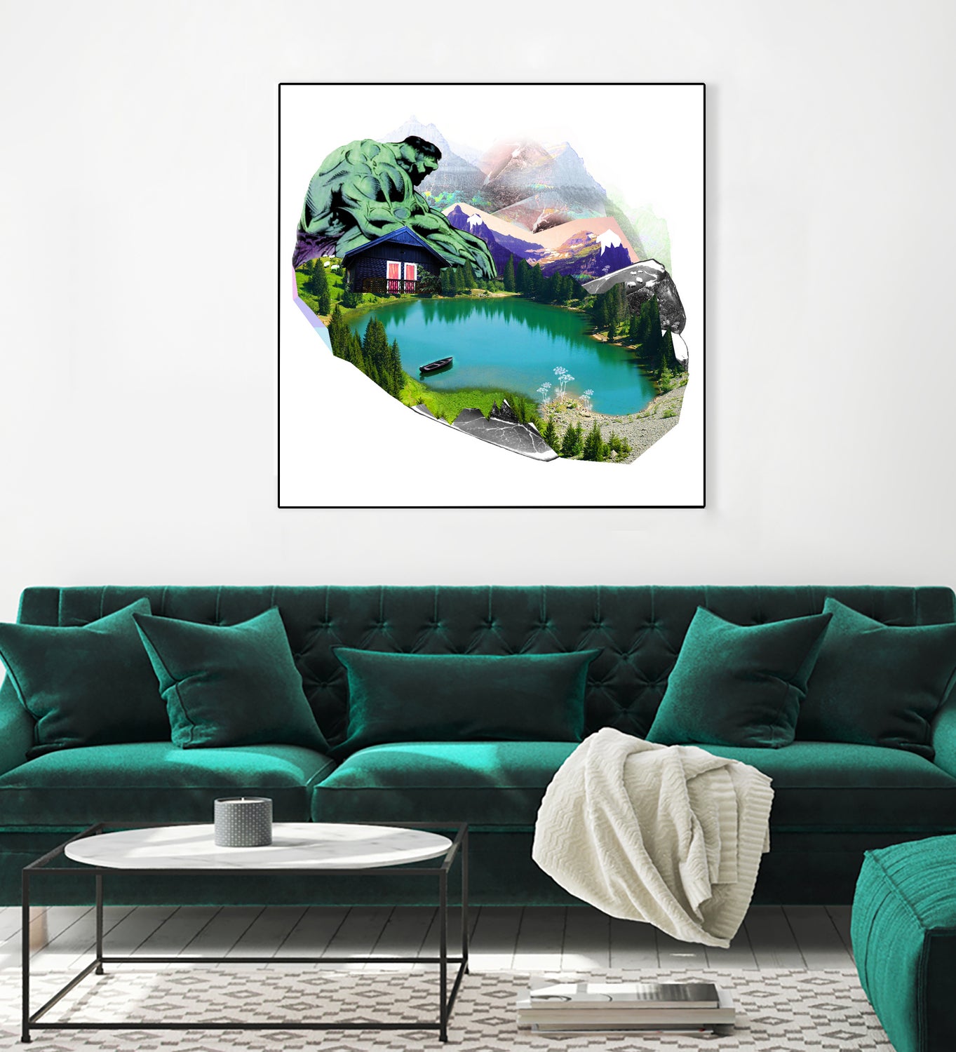 Lac by Julie Baldassi on GIANT ART - green photo illustration