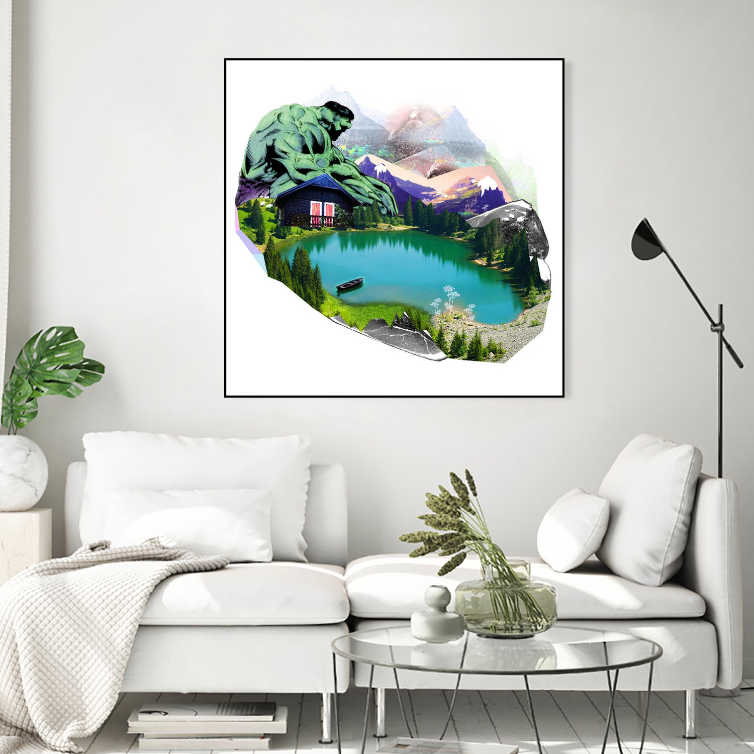 Lac by Julie Baldassi on GIANT ART - green photo illustration