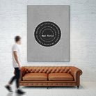 Mad World by Gary Jules Poster by Aline Ferreira on GIANT ART - gray typography