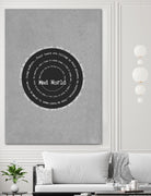 Mad World by Gary Jules Poster by Aline Ferreira on GIANT ART - gray typography