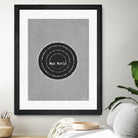 Mad World by Gary Jules Poster by Aline Ferreira on GIANT ART - gray typography