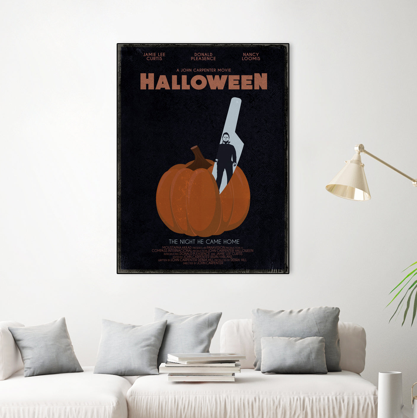 Halloween Movie Poster by Aline Ferreira on GIANT ART - black vector illustration