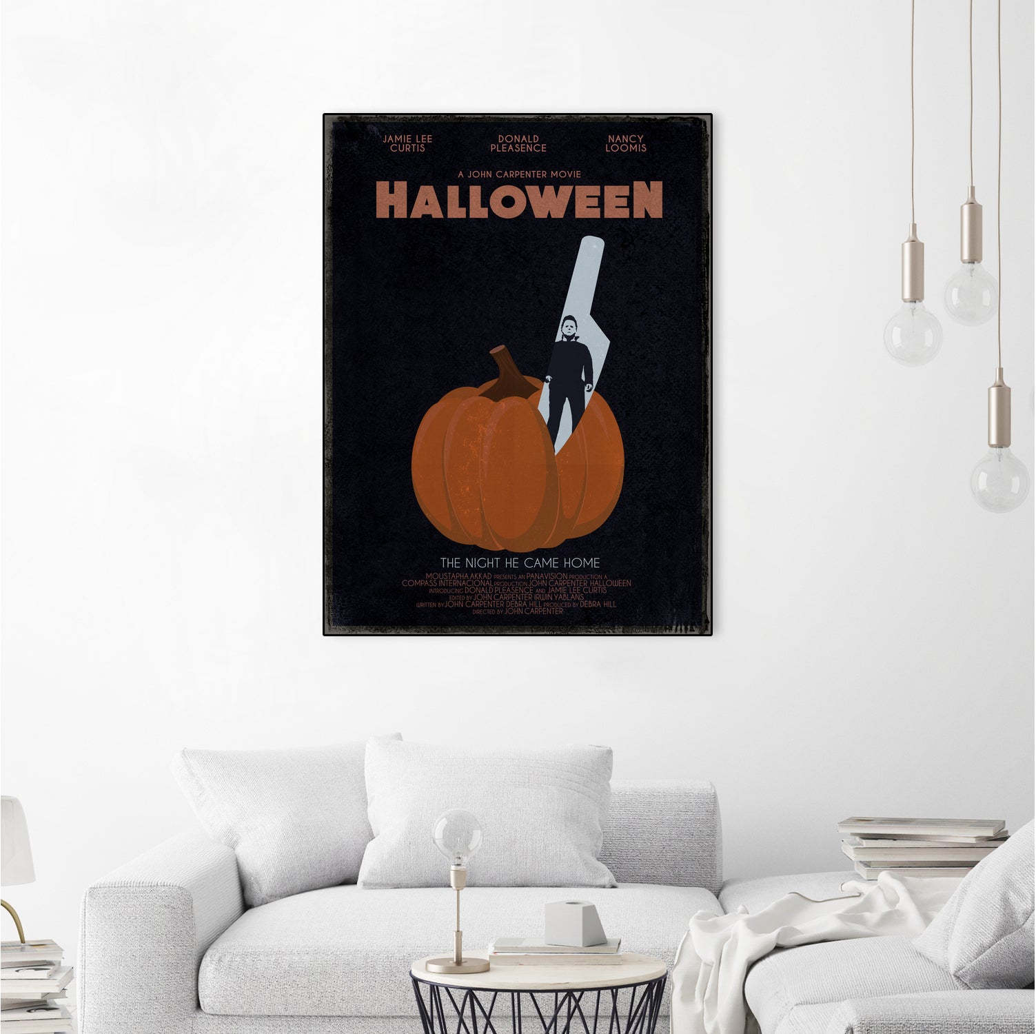 Halloween Movie Poster by Aline Ferreira on GIANT ART - black vector illustration