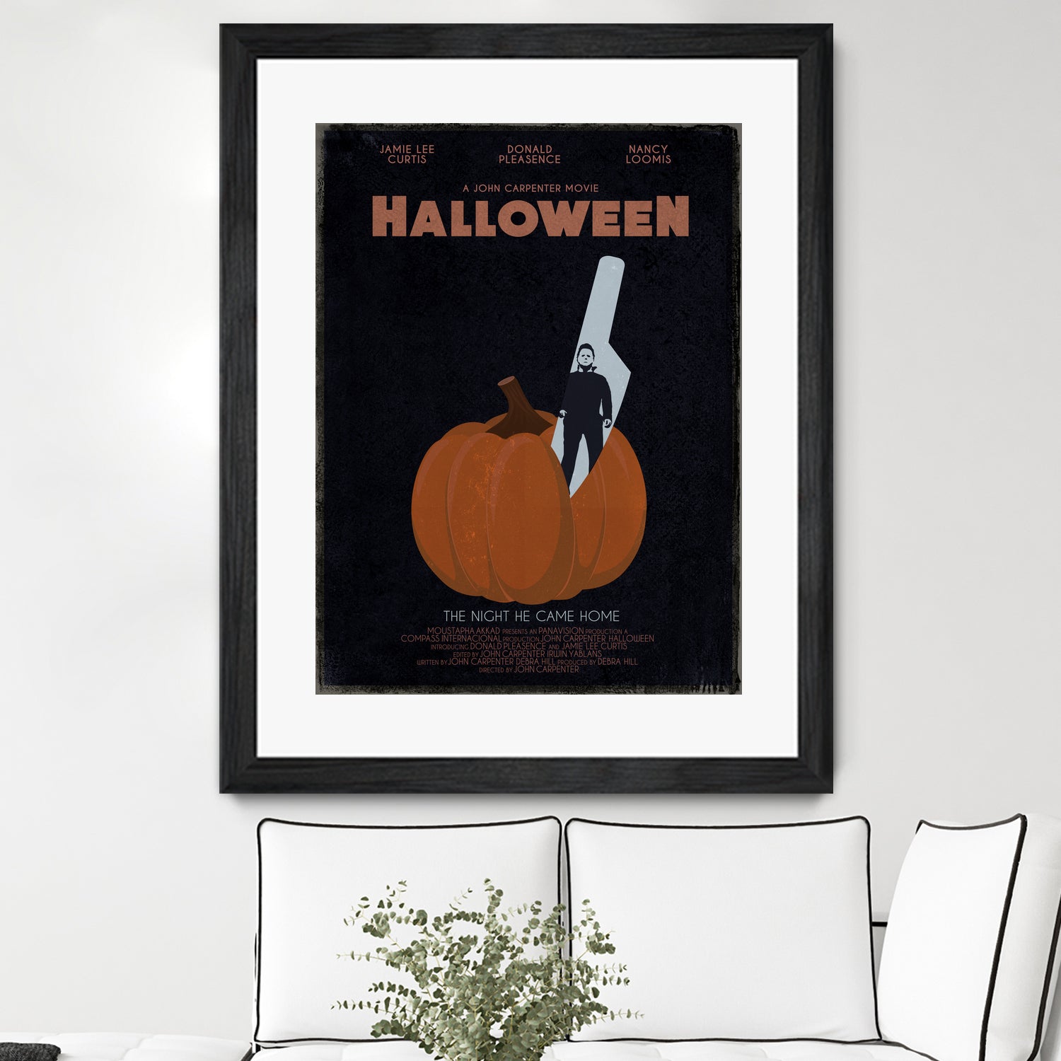 Halloween Movie Poster by Aline Ferreira on GIANT ART - black vector illustration