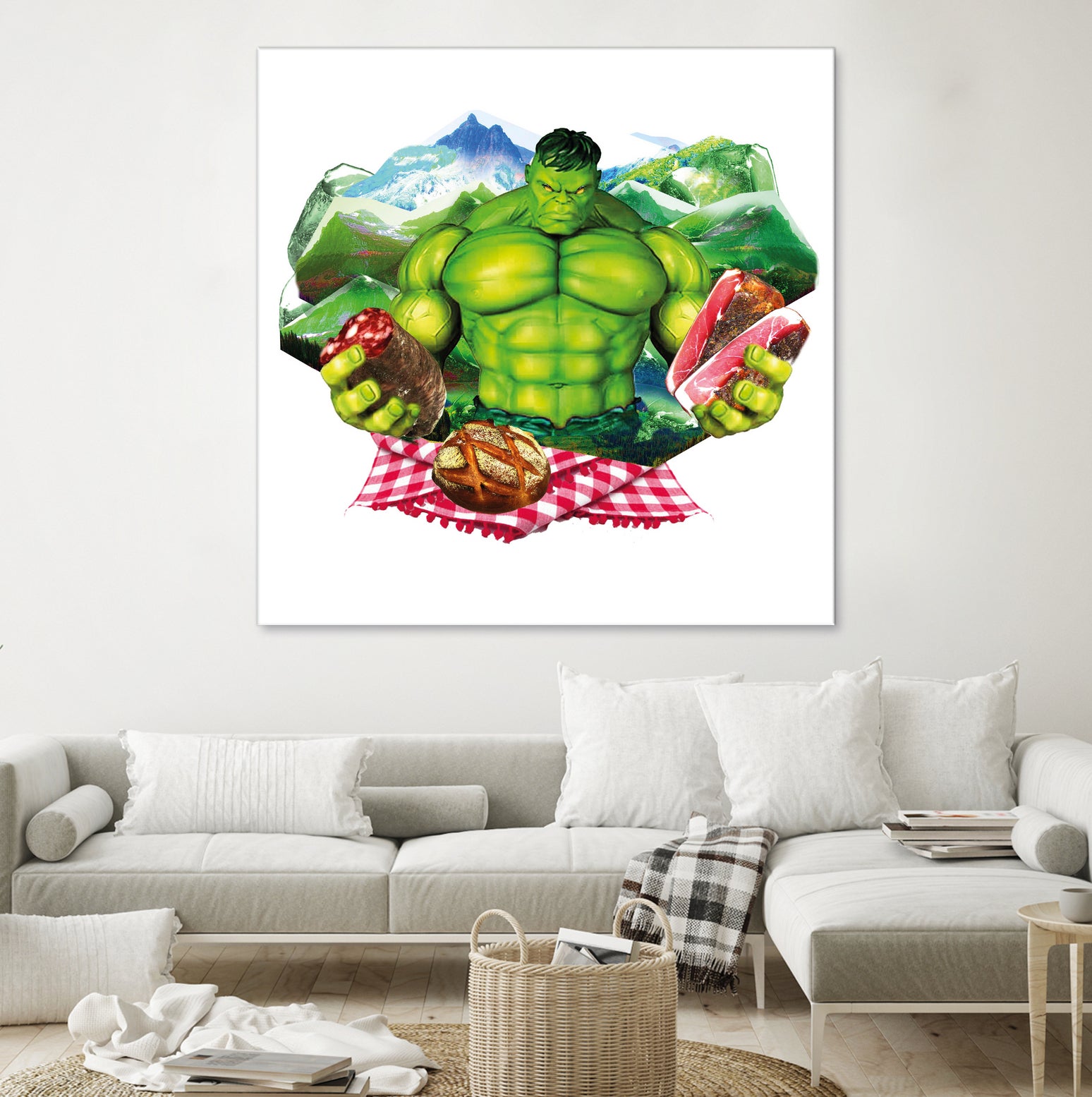 Hulk by Julie Baldassi on GIANT ART - green photo illustration