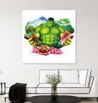 Hulk by Julie Baldassi on GIANT ART - green photo illustration