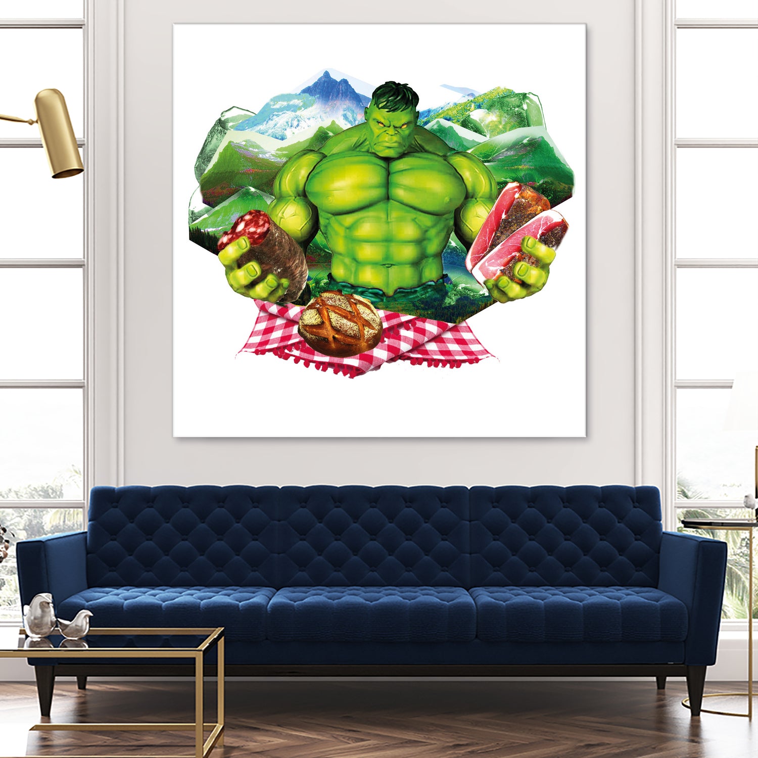 Hulk by Julie Baldassi on GIANT ART - green photo illustration