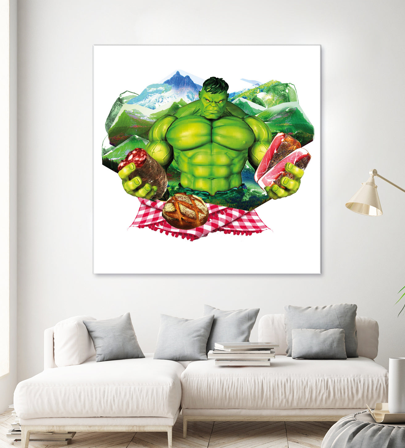 Hulk by Julie Baldassi on GIANT ART - green photo illustration