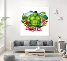 Hulk by Julie Baldassi on GIANT ART - green photo illustration