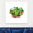 Hulk by Julie Baldassi on GIANT ART - green photo illustration