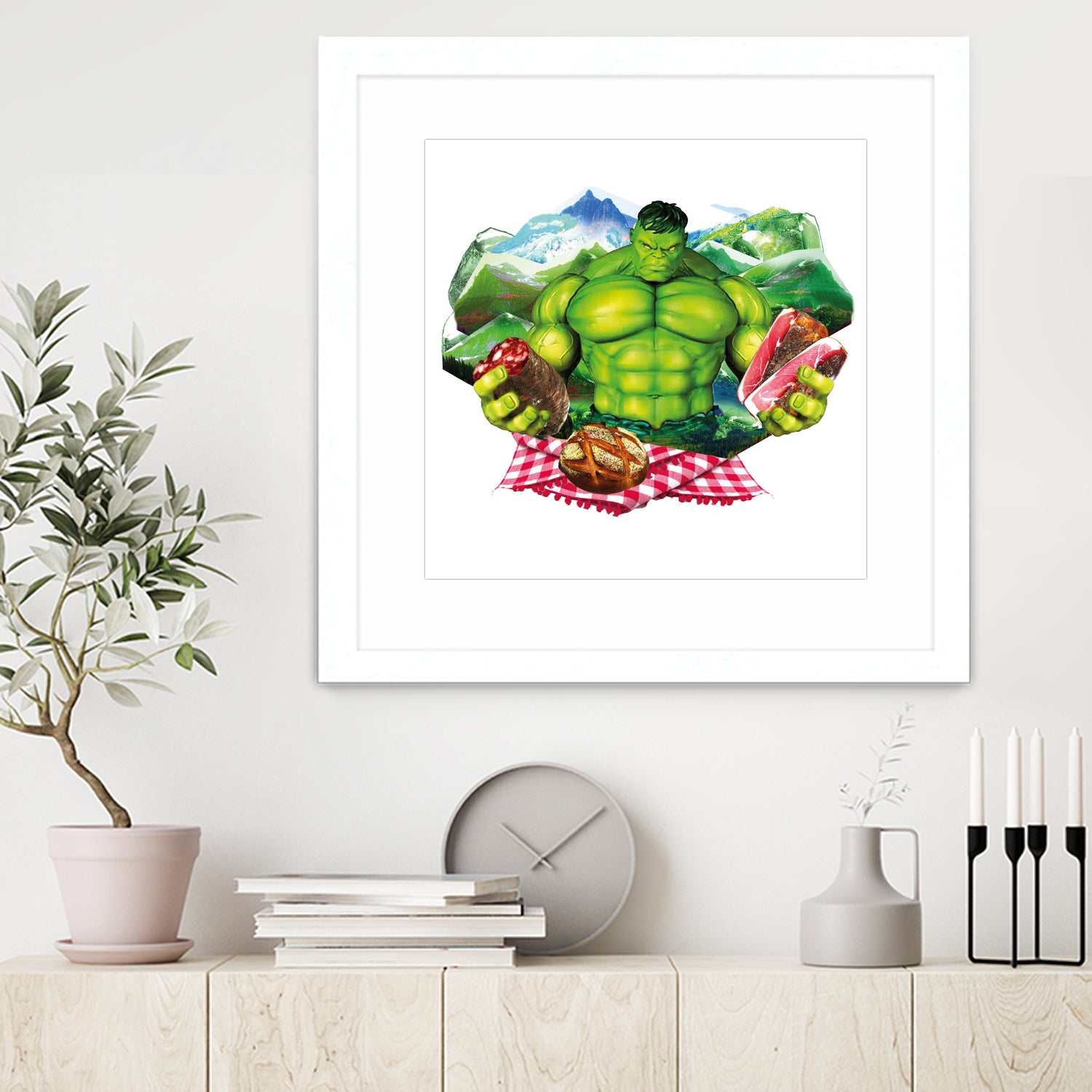 Hulk by Julie Baldassi on GIANT ART - green photo illustration