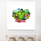 Hulk by Julie Baldassi on GIANT ART - green photo illustration