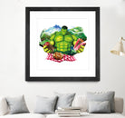 Hulk by Julie Baldassi on GIANT ART - green photo illustration