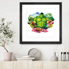 Hulk by Julie Baldassi on GIANT ART - green photo illustration