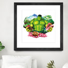 Hulk by Julie Baldassi on GIANT ART - green photo illustration