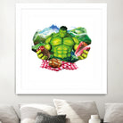 Hulk by Julie Baldassi on GIANT ART - green photo illustration