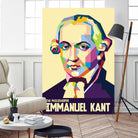 Immanuel Kant in Pop Art Portrait by Ahmad Taufiq on GIANT ART - white digital drawing