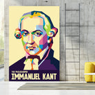 Immanuel Kant in Pop Art Portrait by Ahmad Taufiq on GIANT ART - white digital drawing